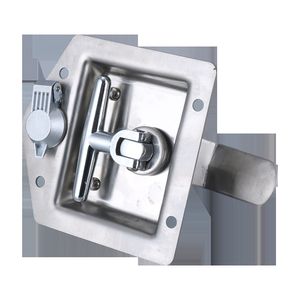 顶邦柜锁SMe 858不锈板平面锁工程车箱式汽车门方锁机箱机柜面钢