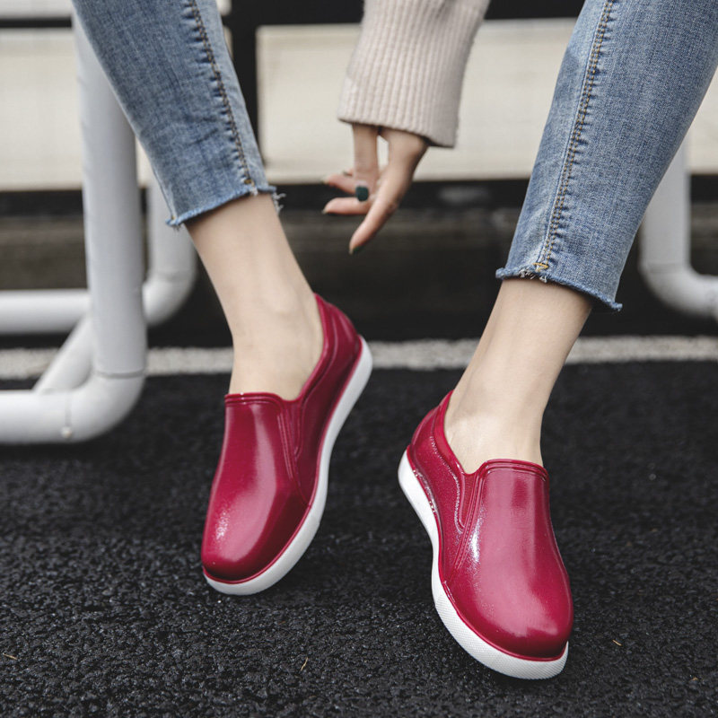 低帮雨鞋女士软底水鞋女雨靴短筒时尚外穿防水鞋家居厨房防滑胶鞋