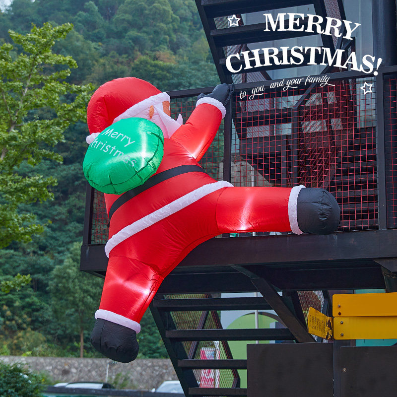 圣诞节装饰品气模老人爬墙充气爬窗户外发光大型卡通布置场景美陈,节庆用品/礼品,充气气模,淘宝优惠券,粉丝福利购,淘宝优惠卷