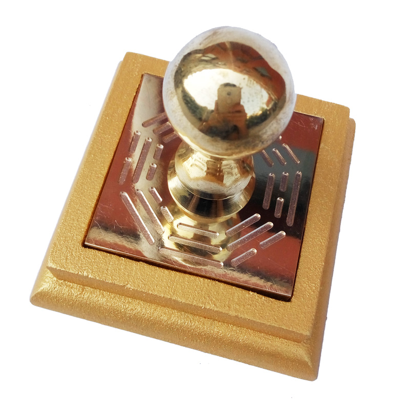 道士用品铜印玉洞神印章三宝篆体印太极八卦纯铜印章法印5厘米