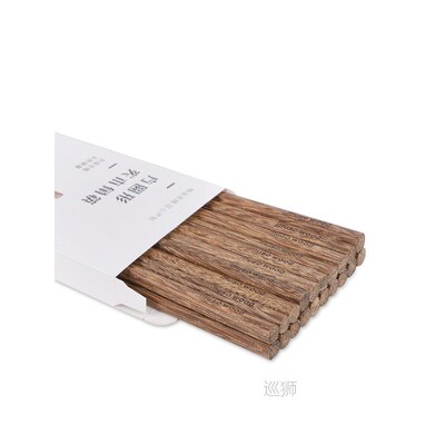 Musowood 10 pairs Chinese Natural Wooden  Chopsticks Health