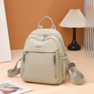 牛津布双肩包女小包2024新款时尚轻便旅游高级感女式帆布背包休闲