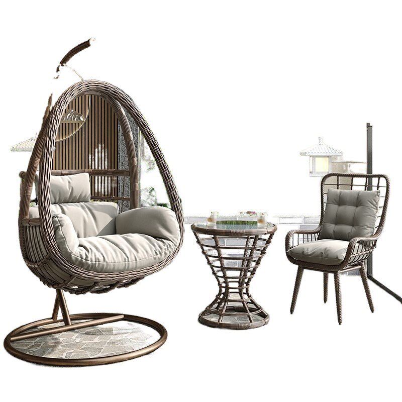 吊椅家用鸟巢阳台摇篮椅双人吊篮藤椅室内秋千R吊床椅子懒人休闲