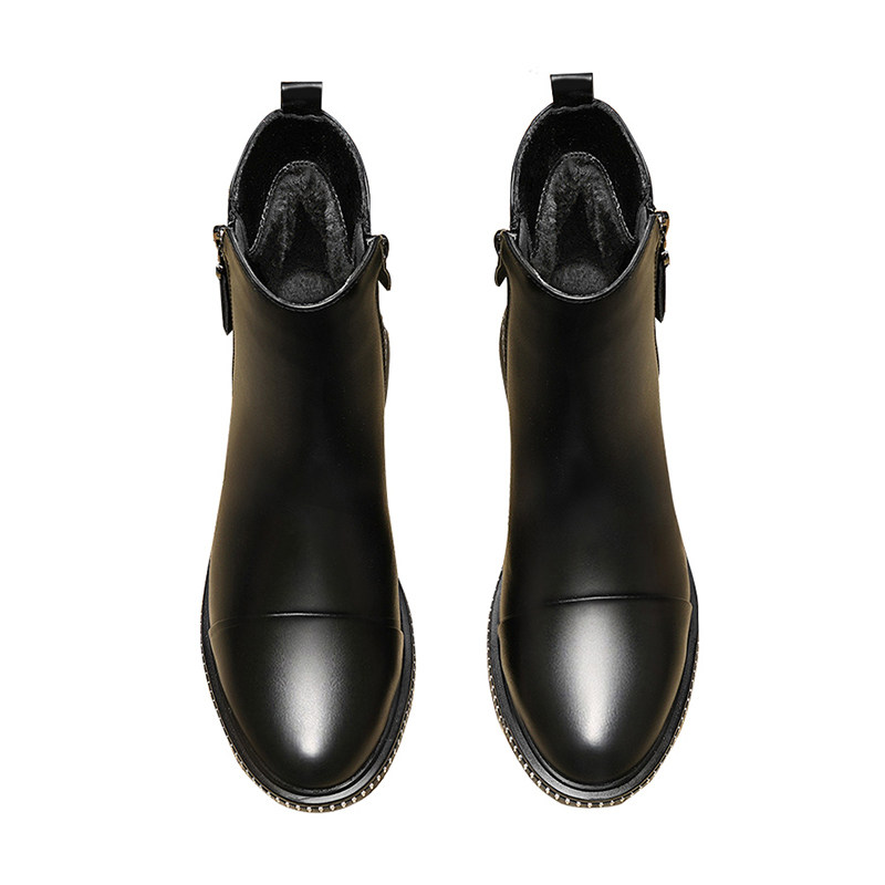 马丁靴女英伦风2k021秋冬季新款铆钉短靴平底百搭加绒棉鞋雪地靴,女鞋,马丁靴,淘宝优惠券,粉丝福利购,淘宝优惠卷