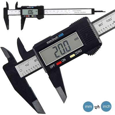 网红150mm 100mm Electronic Digital Caliper Carbon Fiber Dial