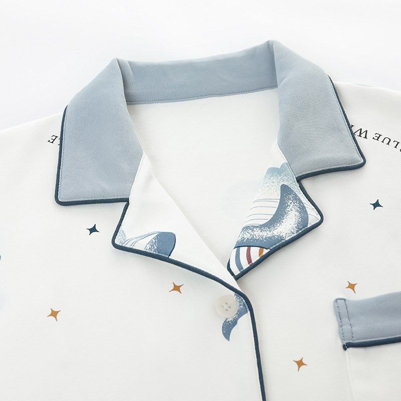 睡衣女月子服夏季纯棉薄款长袖哺乳衣套装可外穿孕妇装家居服秋冬