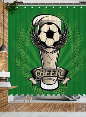 Vixm Bathroom Curtains Beer Polyester-Fabric Home-Decor Wate