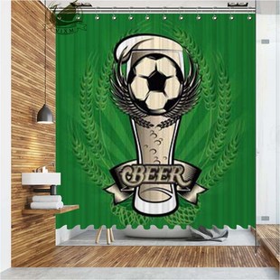 Vixm Bathroom Curtains Beer Polyester-Fabric Home-Decor Wate