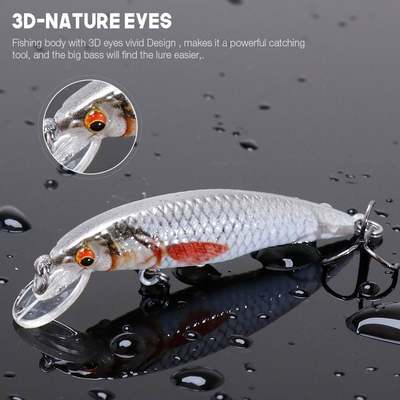 速发50mm 2.6g Mini Minnow Wobblers Floating Fishing Lures Mi