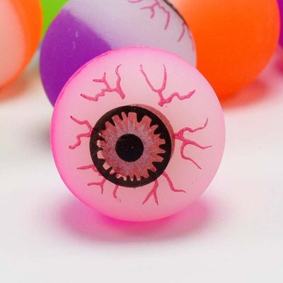 极速10pcs Bouncing Balls Halloween Eyeball Toys Bouncy Ball