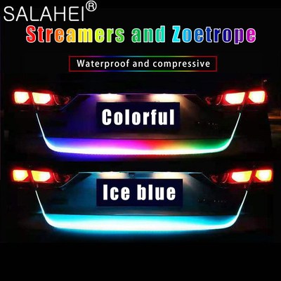 12V 1.2M 1.5M Car Rear Trunk Tail Light Dynamic Streamer Rev