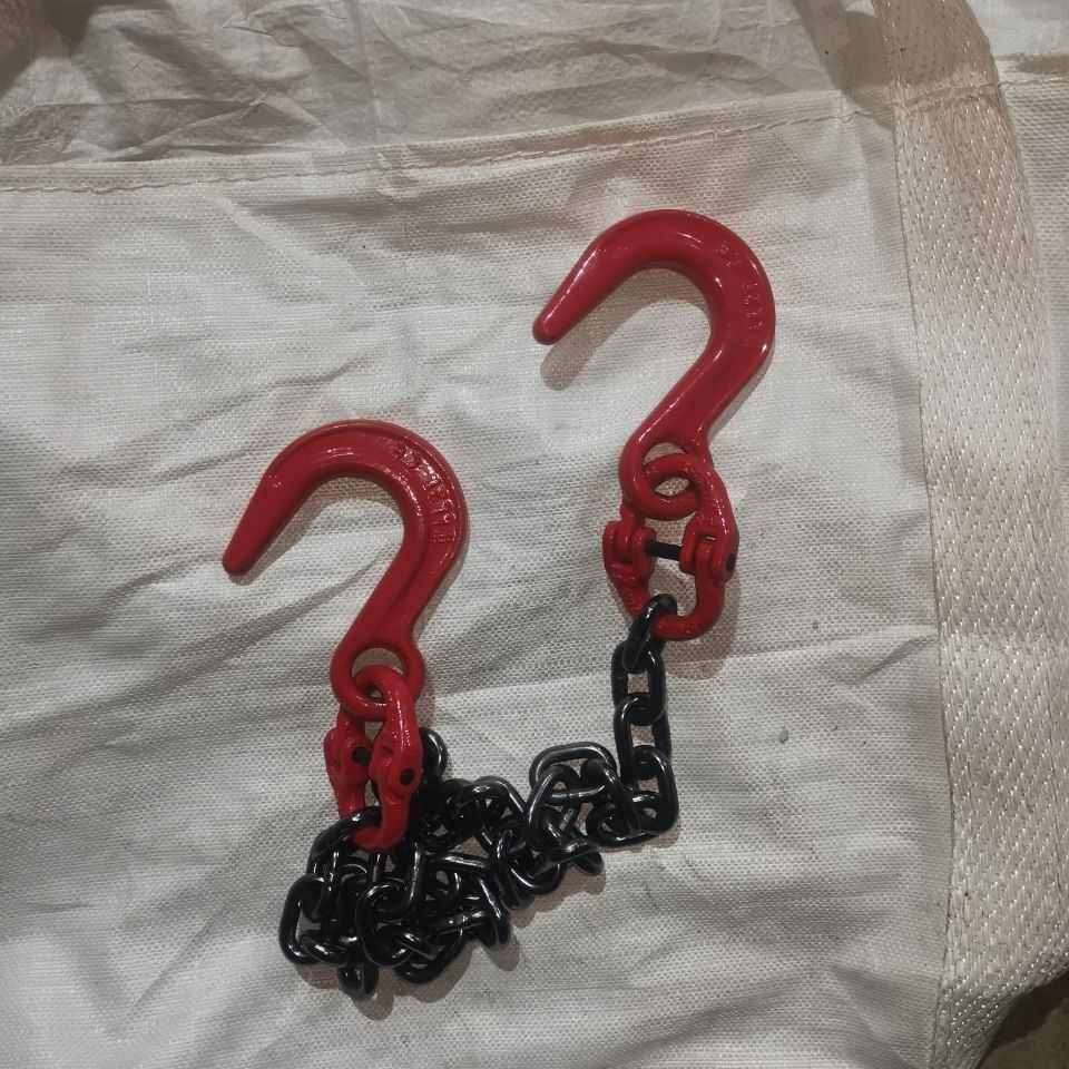 大开口钩吊链双卡环锁链卸扣吊钩吊环锰钢起重链吊索铁链卡环吊