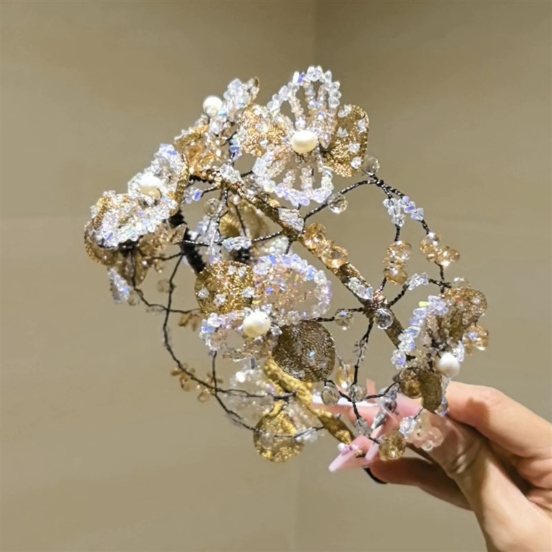 莫奈木槿花私人定制花朵发箍头箍发卡发饰压发头饰