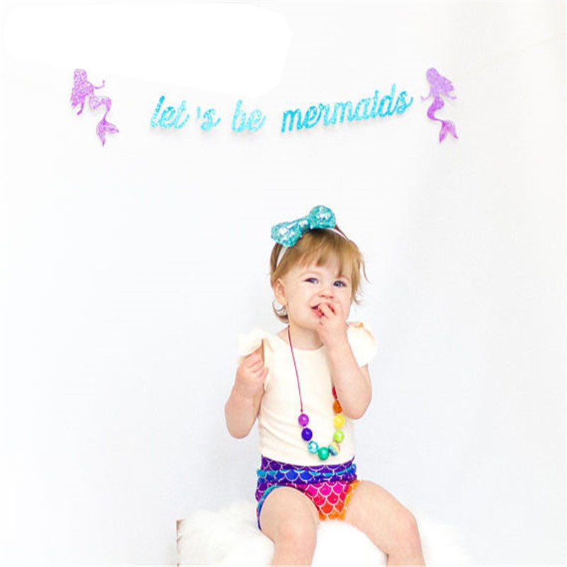 Chicinlife 10Pcs/bag Mermaid Photo Booth Props Birthday Par