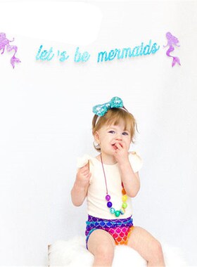 Chicinlife 10Pcs/bag Mermaid Photo Booth Props Birthday Par