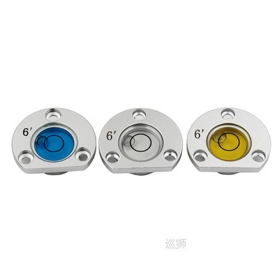Size 28.5*8mm Alloy metal shall Semicircle Level bubble Liqu