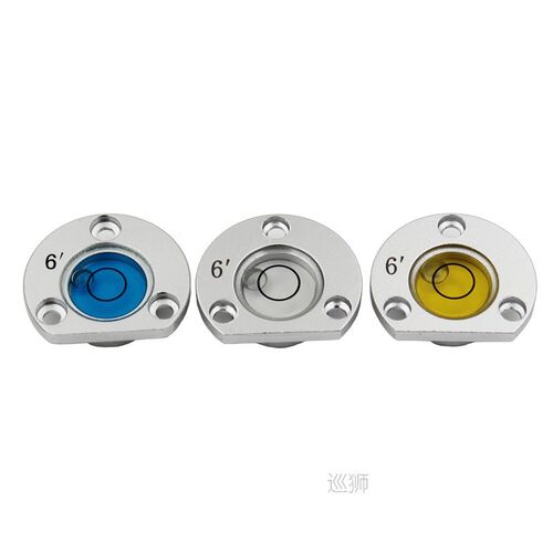 Size 28.5*8mm Alloy metal shall Semicircle Level bubble Liqu