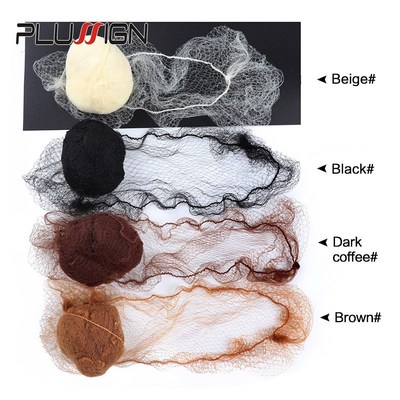 20Pcs Durable Nylon Hair Net For Bun Hair Hairstyle Tool Bla
