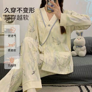 月子服冬季产后孕妇睡衣秋冬款产妇哺乳家居服春秋加厚可外穿