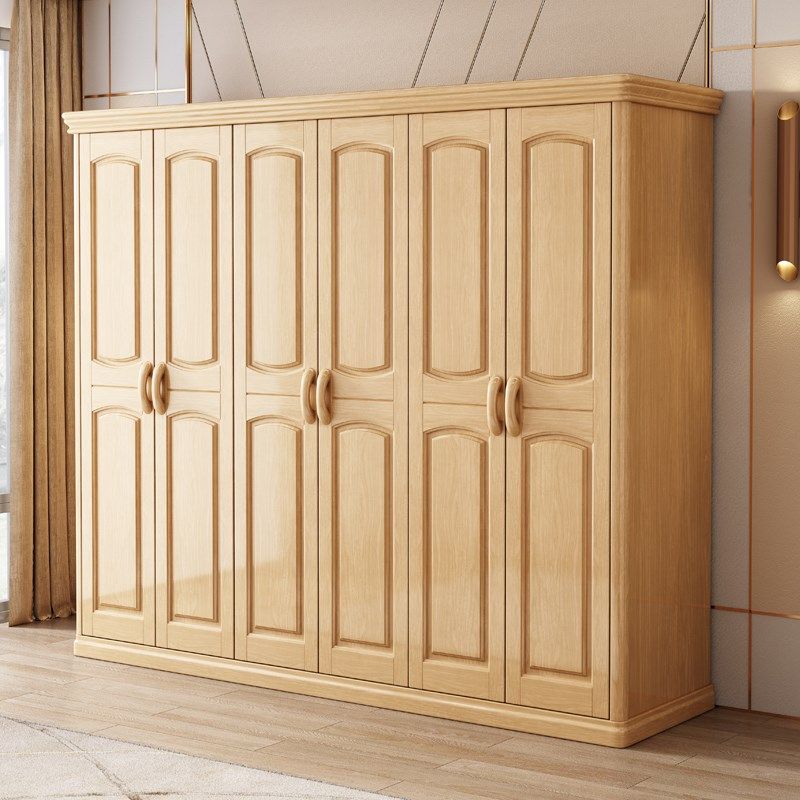 实木衣柜现代简约中式23456门整体对开门加顶卧室组装衣柜,住宅家具,独立衣柜,淘宝优惠券,粉丝福利购,淘宝优惠卷