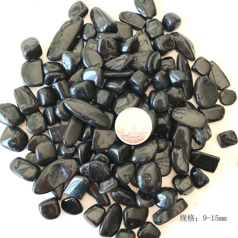 100g Black Tourmaline Stone Crystal Healing Blue Small Grave