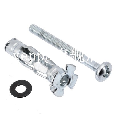 Mayitr 10pcs M4X32 Hollow Wall Anchors Metal/Cavity/Plasterb