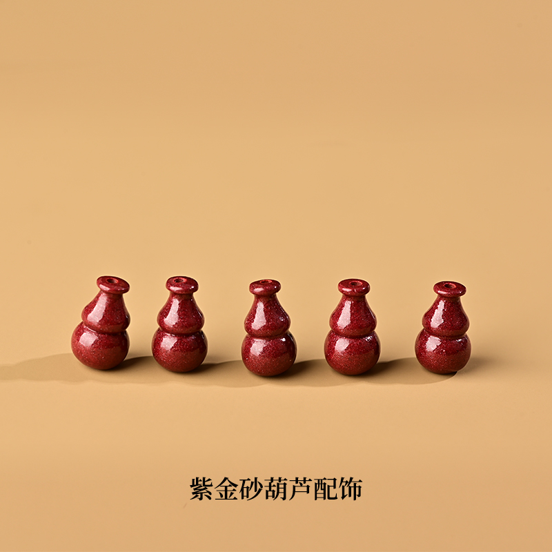 朱砂原矿手串配饰貔貅手链葫芦中国C结饰品手工编织DIY独创个性款