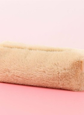 Lovely Girl Plush Fuzzy Fluffy Cute Pencil Case Makeup Pouc