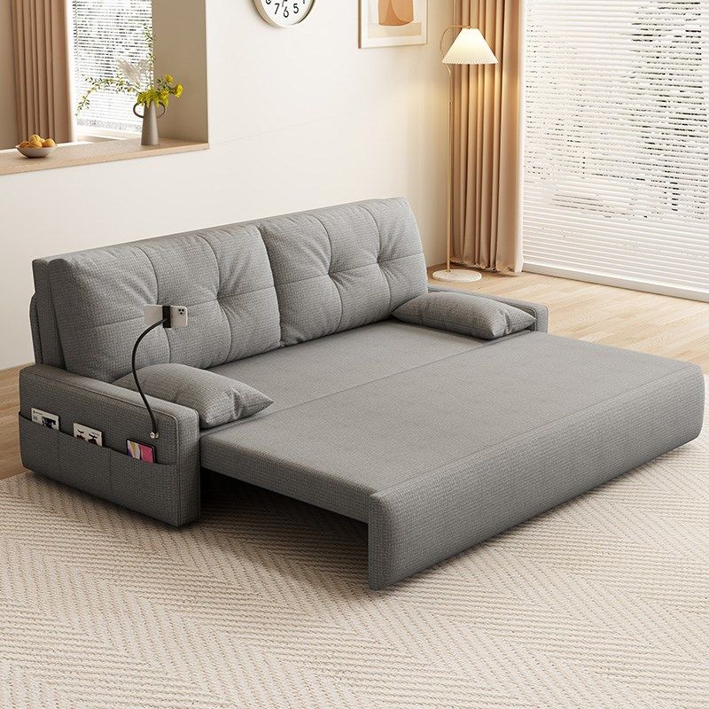 2025新款布艺沙发床两用多功能奶油风猫爪皮无扶手书房阳台沙发床,住宅家具,沙发床,淘宝优惠券,粉丝福利购,淘宝优惠卷