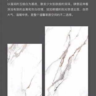 600x1200客厅酒店墙砖寒江雪鱼肚金柔光岩板瓷砖750x1500防滑地砖