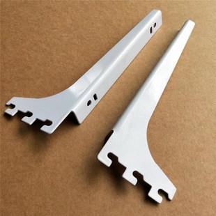 超市货架立柱层板托木板隔板玻璃支架托臂黑色白色层板托A柱支架