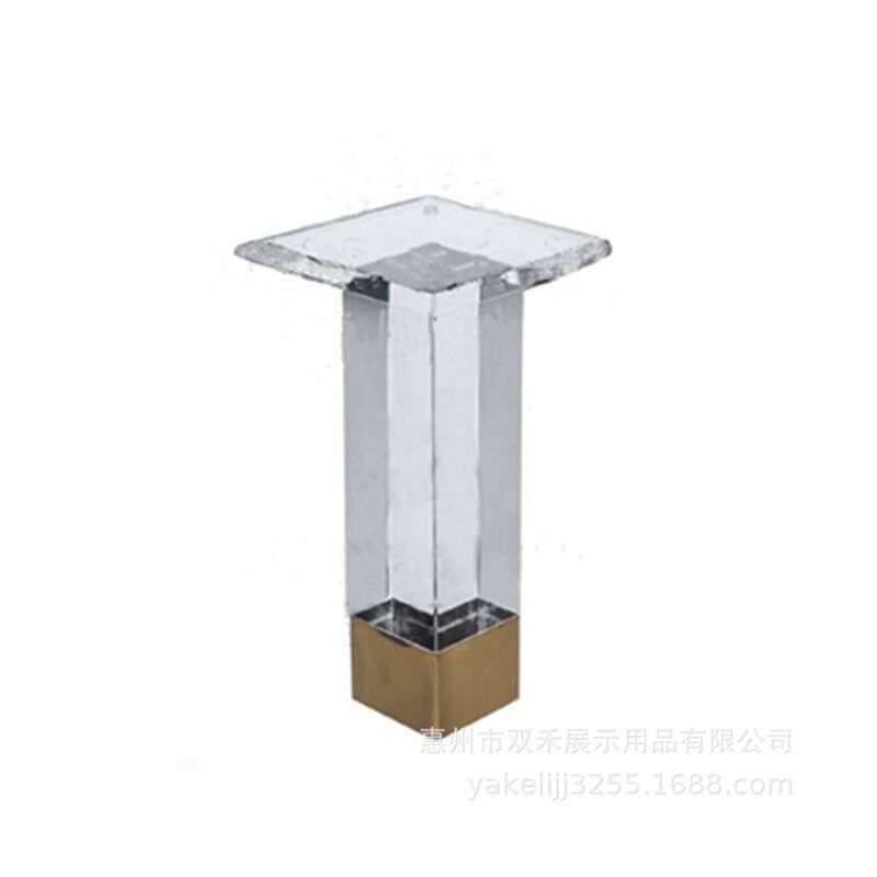 中式透明沙发脚电视柜水晶支撑腿欧式可调节圆形亚克力家具茶几脚