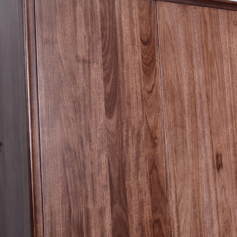 纯乌金木实木衣柜新中式二门三门四门五门储物收纳衣橱