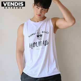 温泉下水背心泳衣罩衫 外搭宽松瑜伽速干健身沙滩情侣男女防晒黑白