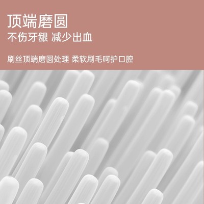 适用花上/HUSUM声波p电动牙刷刷头E3/E8清洁型刷头六支装 勃艮第