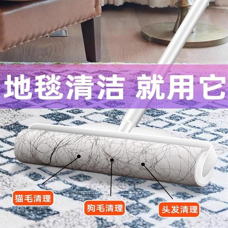 地毯清理神器刮毛器狗猫毛清理器地板清扫清洁工具粘毛吸毛去毛器