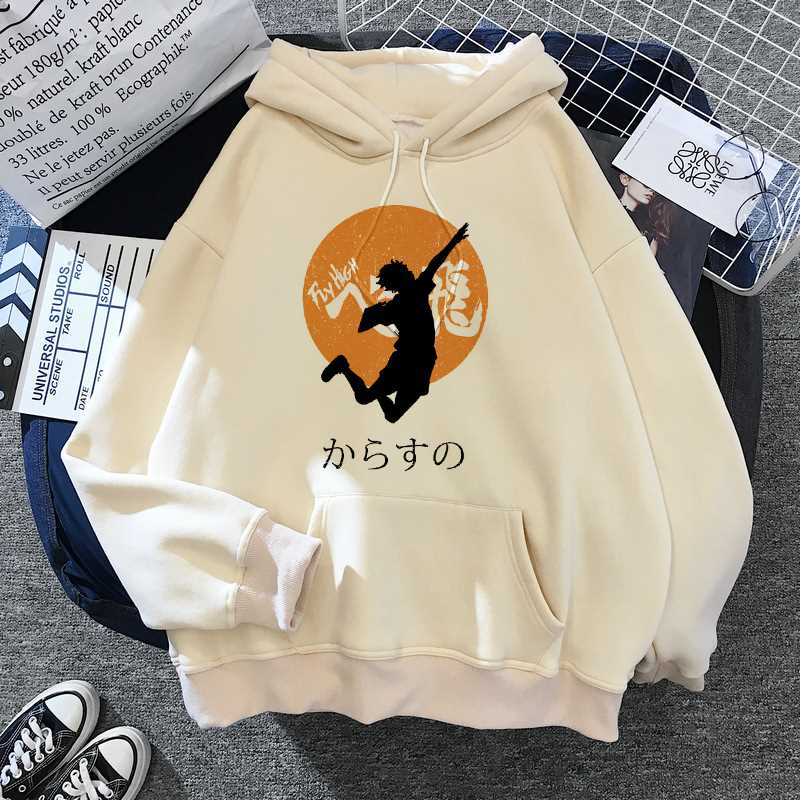 网红Hot Cartoon Haikyuu Hoodies Men Funny Japanese Anime Sre