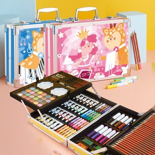 儿童画笔套装绘画工具用品蜡笔画画水彩笔套装学生幼儿园礼物六一