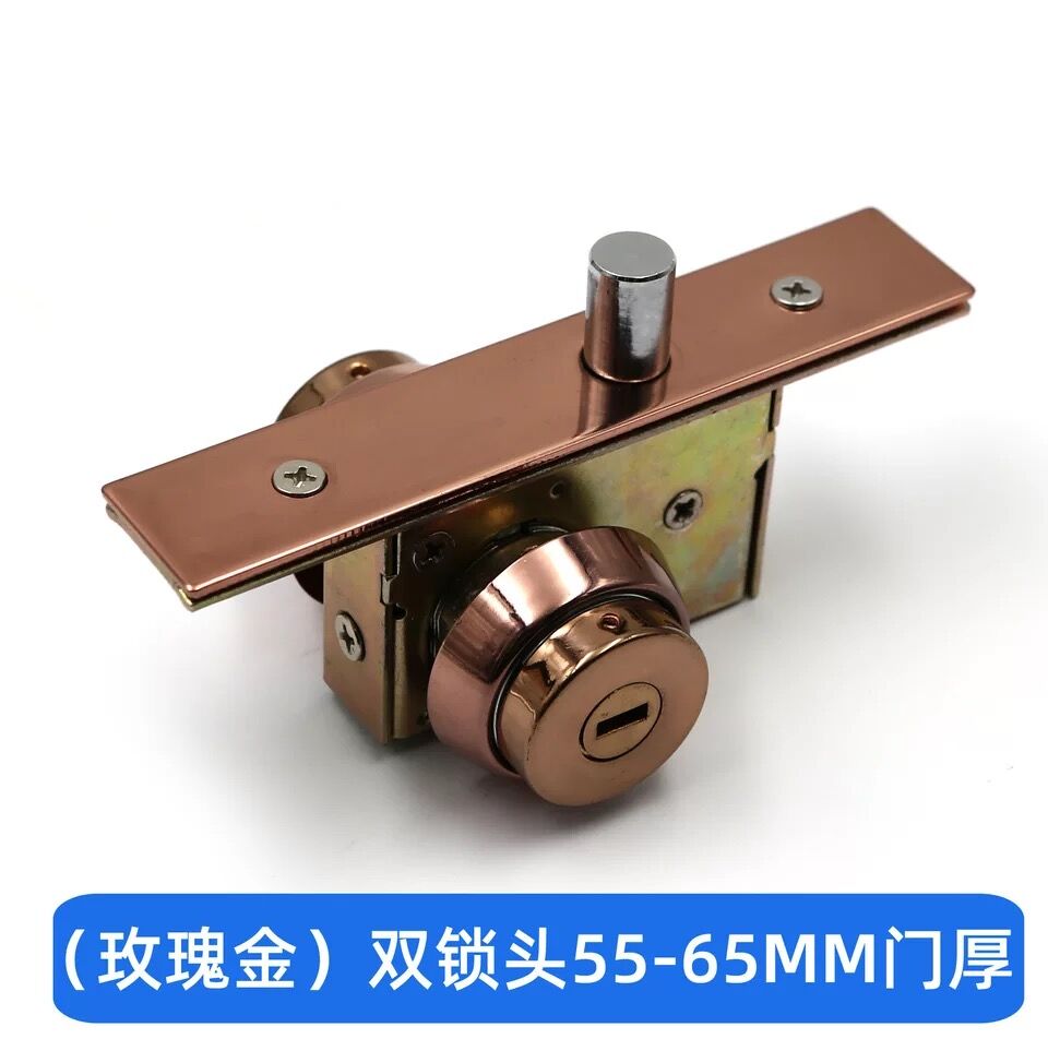 地弹门锁有框玻璃门地锁隐形门锁肯德基门锁铝合金门地锁带框门锁