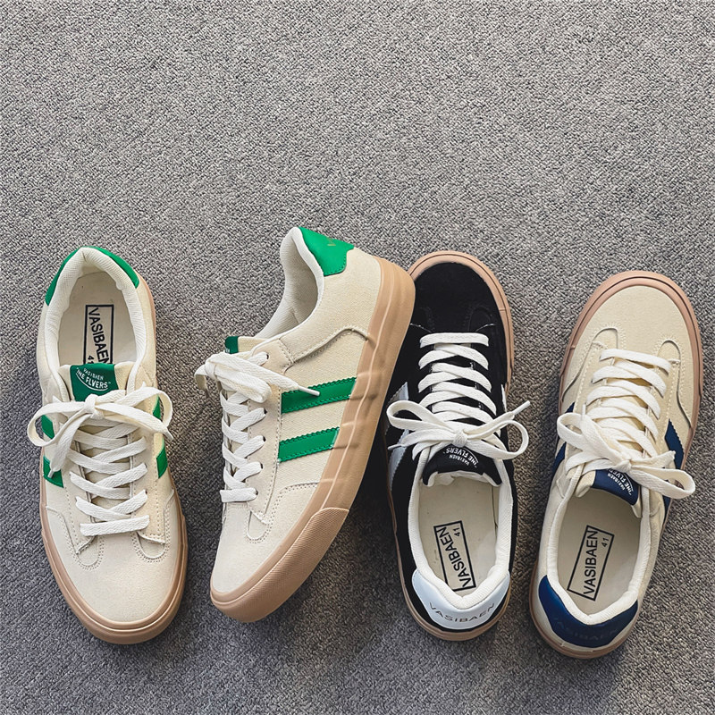 男鞋子2023新款潮低帮帆布鞋男女百搭港风夏季小众平底德训板鞋男,流行男鞋,帆布鞋,淘宝优惠券,粉丝福利购,淘宝优惠卷