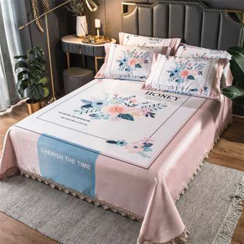 新款冰丝凉席1.8m床三件套可折叠可水洗夏季1.5米机洗床单空调软,床上用品,冰丝席,淘宝优惠券,粉丝福利购,淘宝优惠卷