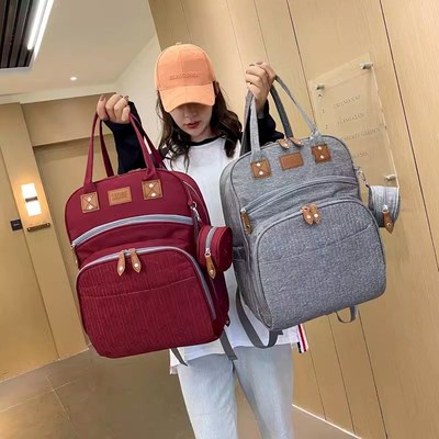 妈咪母婴包2024新款大容量双肩母婴背包多功能妈T妈外出轻便款收