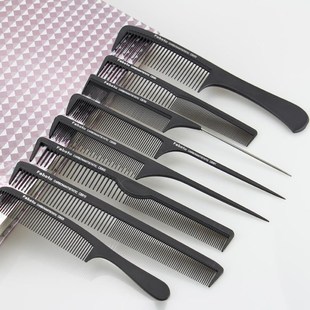 碳纤梳子家用理发梳美发尖尾梳密齿梳男士剪发梳木梳女士长发