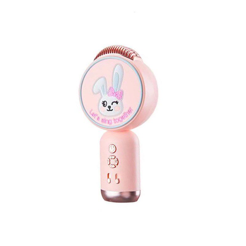 萌宠兔宝宝X3卡通话筒蓝牙音箱少A女可爱K歌音响儿童一体机套装KT