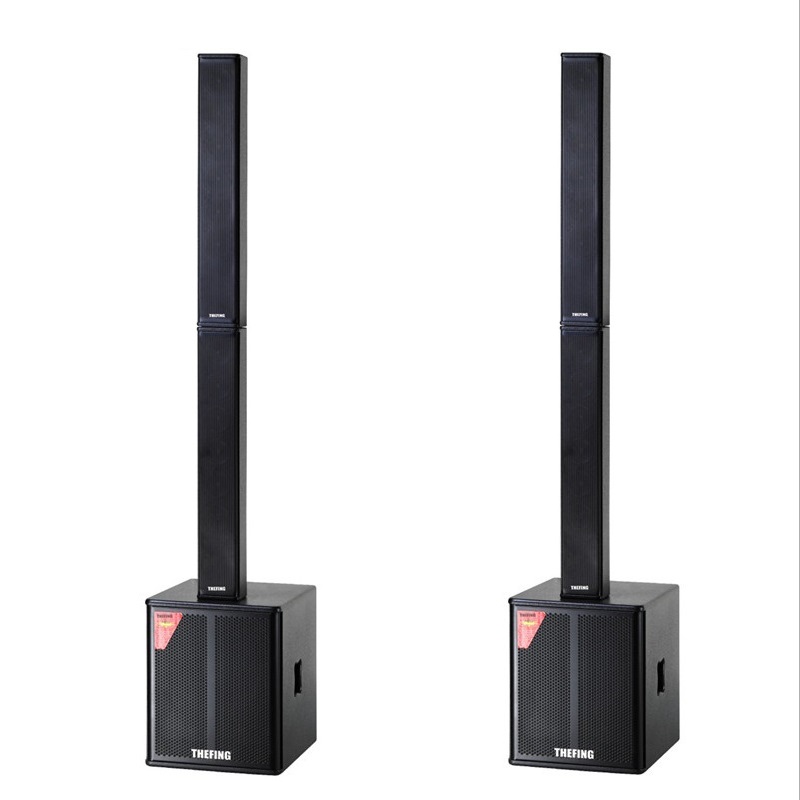新品18寸有源低音炮o加604音柱一体式音箱组合小型演出会议室 多