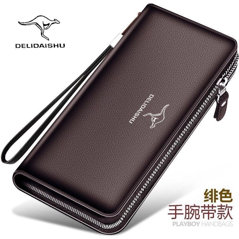 2025长款男士新款钱包商务休闲拉链皮夹潮手抓包青年多功能手新款,箱包皮具/热销女包/男包,钱包,淘宝优惠券,粉丝福利购,淘宝优惠卷