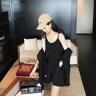 高级孕妇装夏套装时尚款2022年新E款小个子夏天西装短裤网红三件