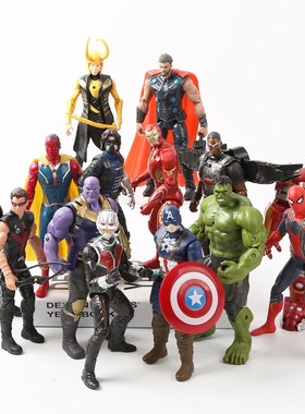Marvel Avengers 3 Infinity War Action Figures Toys Hulk Cap