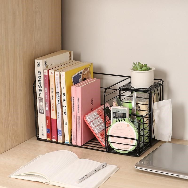 书桌上简易书架学生宿舍置物架子简约小型书柜办公室桌面收纳书架,收纳整理,书桌收纳置物架,淘宝优惠券,粉丝福利购,淘宝优惠卷
