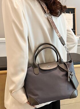 帆布大包包女包2024新款高级感大容量通勤斜挎包学生单肩手提包